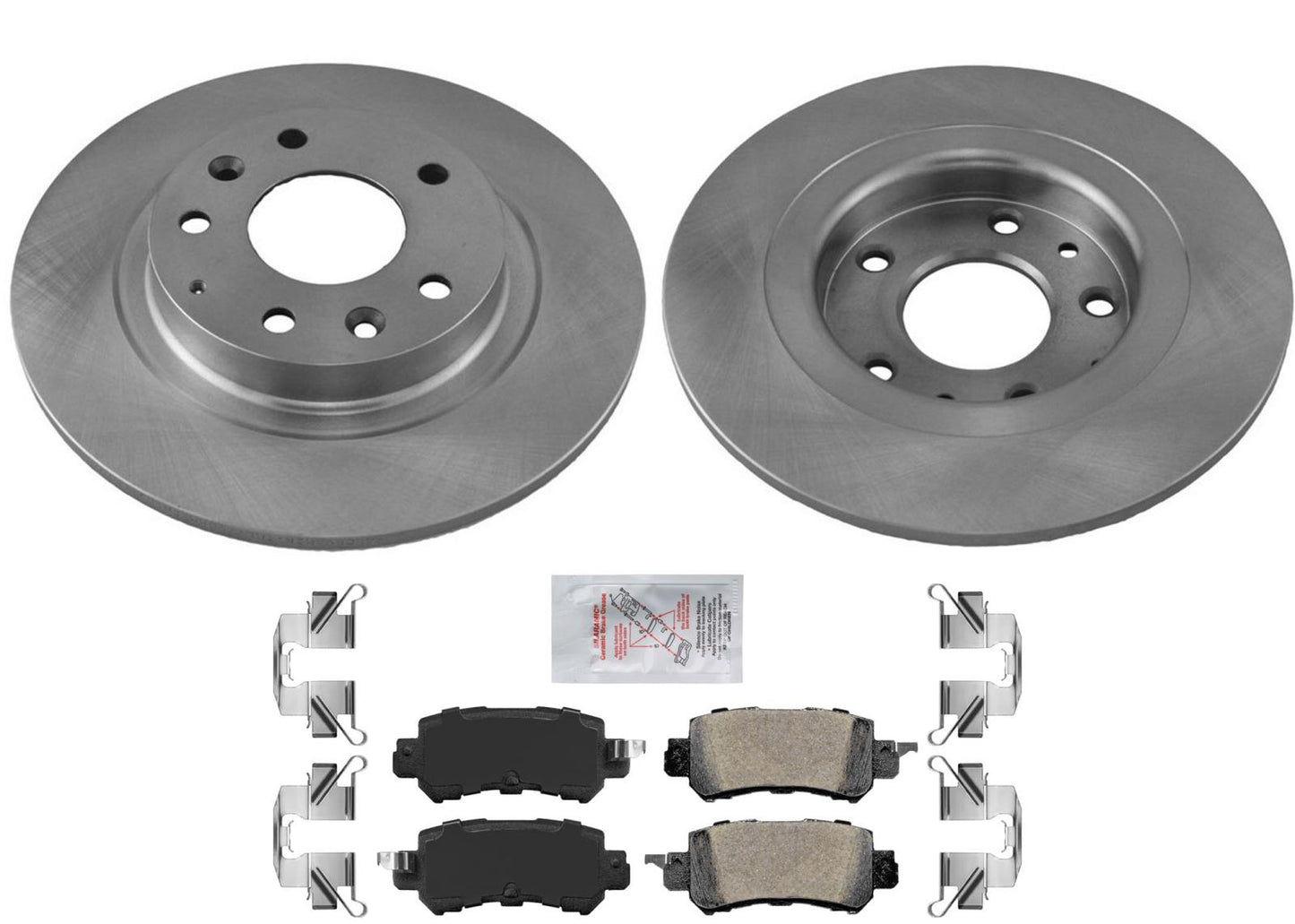 Rotores de freno de disco trasero y pastillas semimetálicas para Mazda CX-3 2016-2018