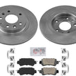 Rear Disc Brake Rotors & Semi Metallic Pads for 2016-2018 Mazda CX-3