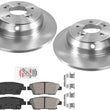 Rear Disc Brake Rotors & Brake Pads for 2010-2016 Hyundai Genesis