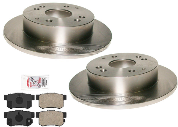 Rotores de freno de disco trasero y pastillas de freno para Honda Accord 1991-1997 1997 Acura CL