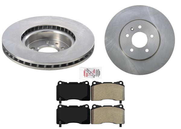 Rotores de freno de disco delantero y pastillas de freno semimetálicas para Cadillac ATS 2014-2019