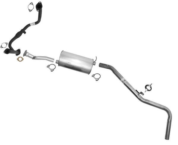 Exhaust System Pipe Muffler Made in USA for Nissan 00-02 Xterra 4X4 3.3L