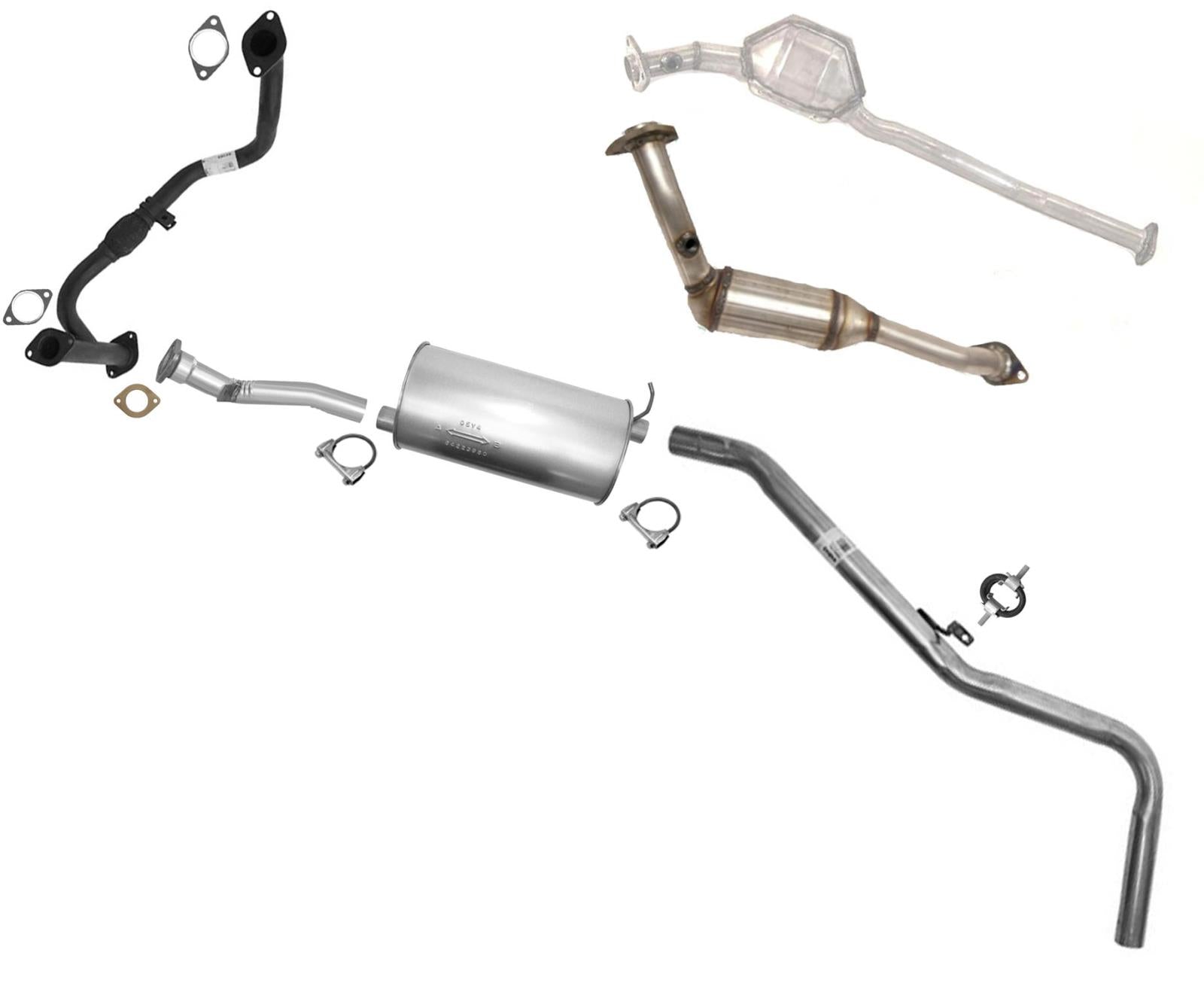 El silenciador del tubo del sistema de escape se adapta a las 4 ruedas motrices Nissan Xterra 3.3L 00-02