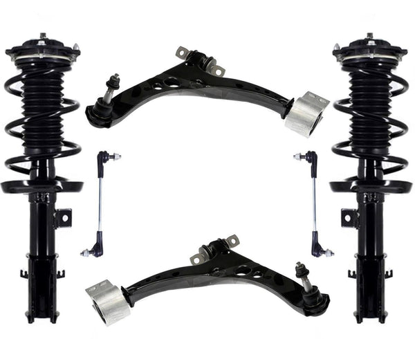 Front Complete Struts & Lower Control Arms For 17-19 Chevrolet Cruze 1.6L LT