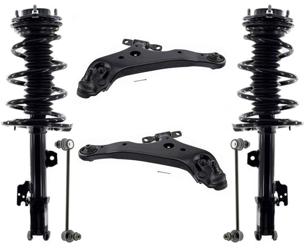 Front Struts Lower Control Arms & Links For 2014-2019 Toyota Highlander  2.7L