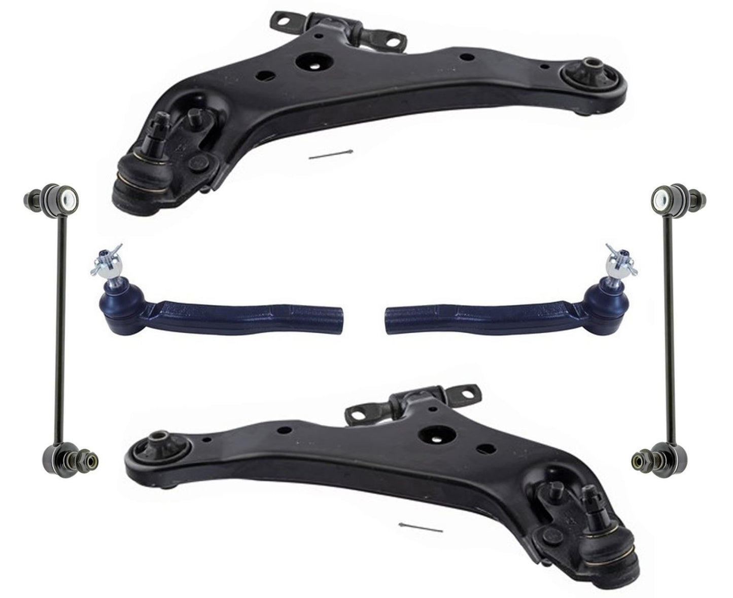 Front Lower Control Arms Ball Joints Tie Rods Links For Toyota Venza 2009-2016