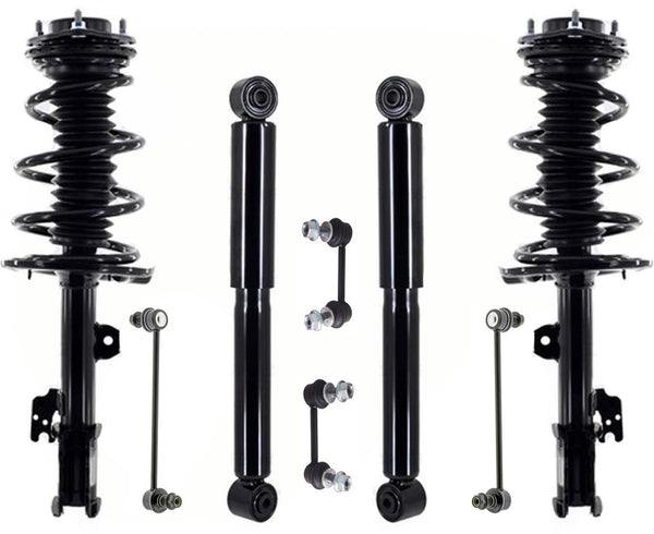 Front Complete Struts Rear Shocks & Links For 2014-2019 Toyota Highlander 3.5L