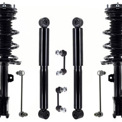 Front Complete Struts Rear Shocks & Links For 2014-2019 Toyota Highlander 2.7L