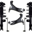 Front Struts Control Arms Tie Rods & Links For Camry XLE 18-23 Front Whel Drive