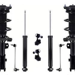 Front Struts Rear Shocks Links For 2017 Elantra Eco US Built W/O 17 Inch Wheel