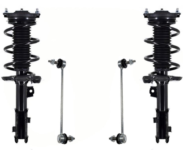 Front Complete Struts & Links For 2017 Elantra Eco US Built W/O 17 Inch Wheel
