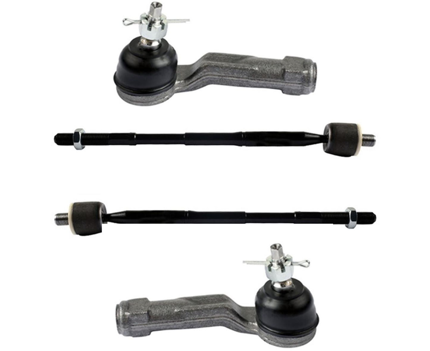 Front Inner Outer Tie Rods For 2017-2022 Hyundai Elantra & 18-2022 Hyundai Kona