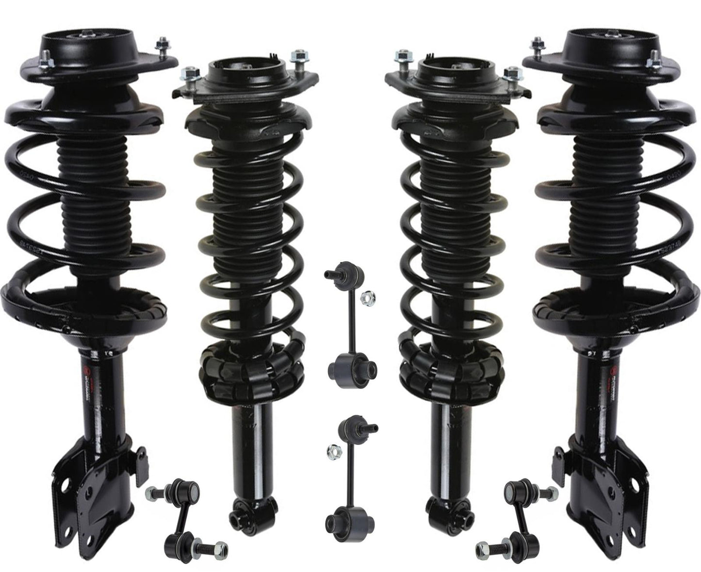 Front & Rear Complete Struts & Sway Bar Links For 2013-2017 Subaru Crosstrek