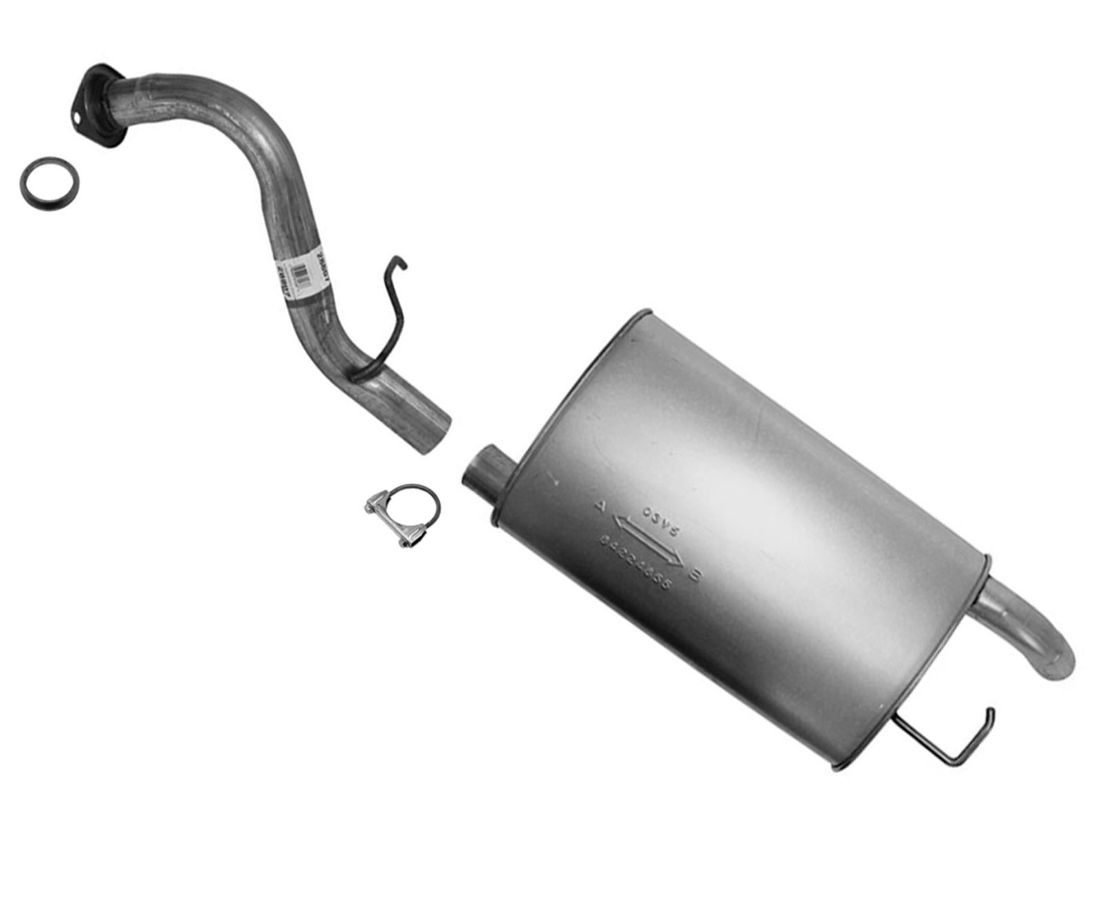 Para Toyota Corolla 2006-2008, tubo de eje de 1,8 L y silenciador de escape trasero.