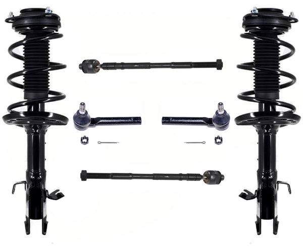 Front Complete Struts Inner & Outer Tie Rods For 2018-2020 Subaru Crosstrek