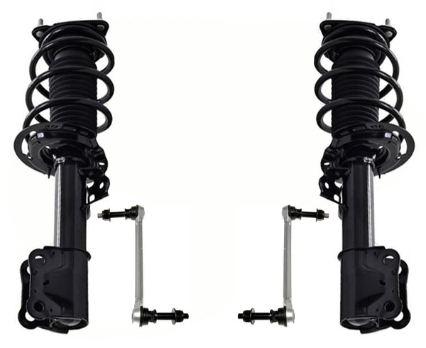 Front Complete Struts Assembly & Sway Bar Links For 2015-2023 Ford Mustang 3.7L