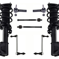 Front Complete Struts Inner Outer Tie Rod Links For 2015-2023 Ford Mustang 3.7L