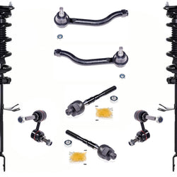 Front Struts Tie Rods & Links For 2014-2017 Infiniti QX70 3.7L Rear Wheel Drive