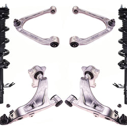 Front Struts Upper & Lower Control Arms For 14-17  QX70 3.7L All Wheel Drive