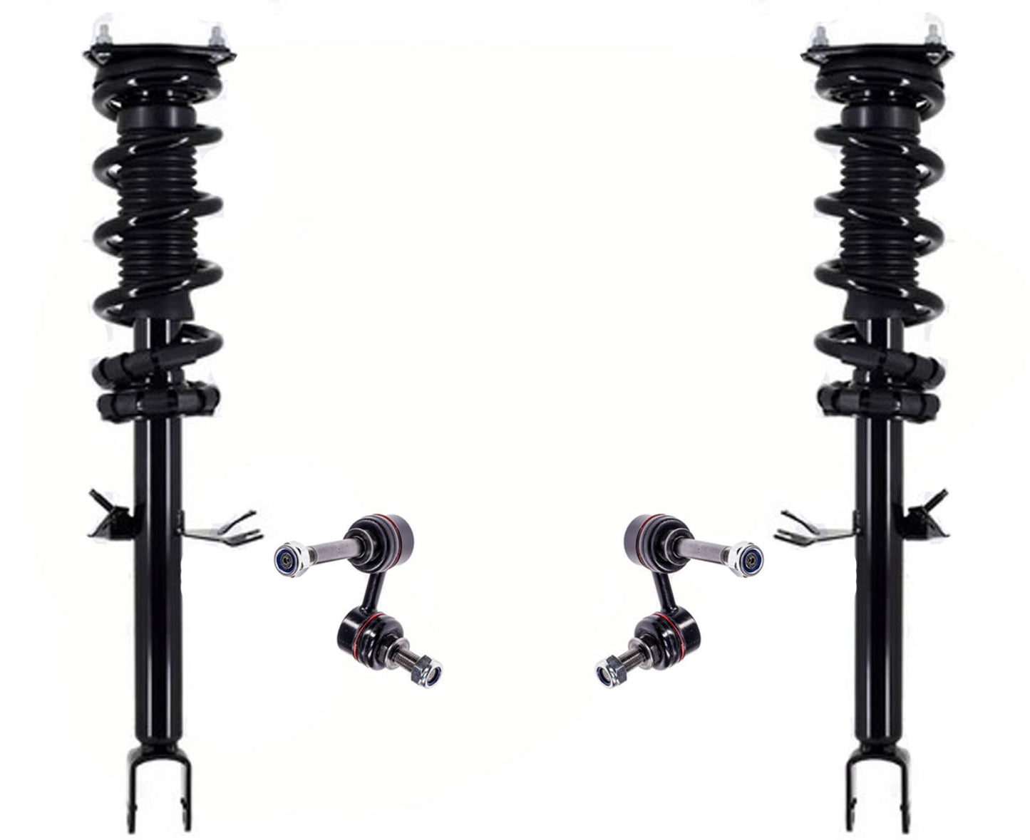 Front Complete Struts & Links For 2014-2017 Infiniti QX70 3.7L Rear Wheel Drive