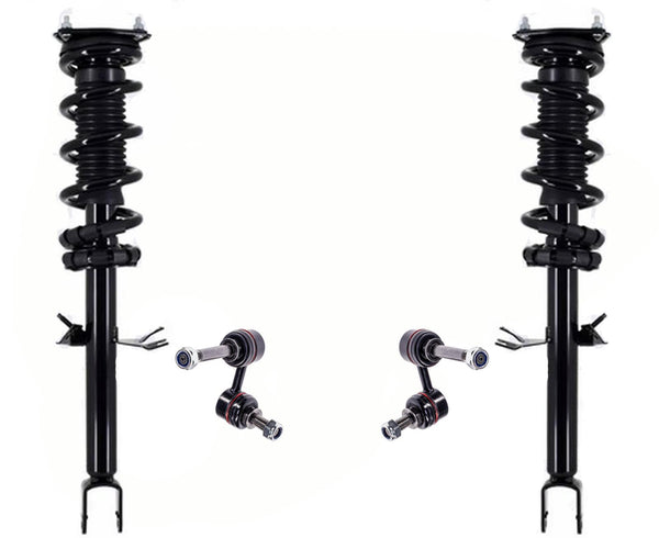 Front Complete Struts & Links For 2014-2017 Infiniti QX70 3.7L Rear Wheel Drive