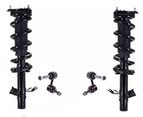 Front Complete Struts & Links For 2014-2017 Infiniti QX70 3.7L All Wheel Drive