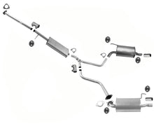 Para sistema de escape de silenciador doble con resonador medio Acura MDX 3.5L 2004-2006