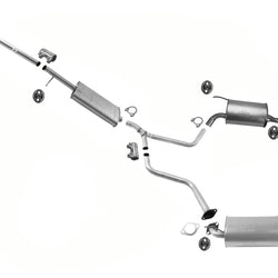 Fits 2004-2006 Acura MDX 3.5L Middle Resonator Dual Muffler Exhaust System