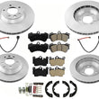 Front 330mm 13" Rotors Brake Pads Sensor for Volkswagen Touareg 04-07 w 17" Rims