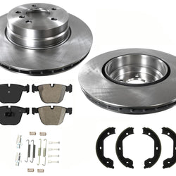 Pastillas de rotor de freno de disco trasero de 345 mm para motor BMW X6 4.4L 2006-2017