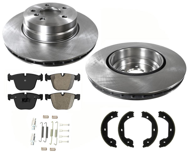 Pastillas de rotor de freno de disco trasero de 345 mm para motor BMW X6 4.4L 2006-2017