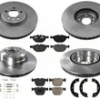Front & Rear Disc Brake Rotor Pads For 2009-2017 BMW X6 4.4L Engine