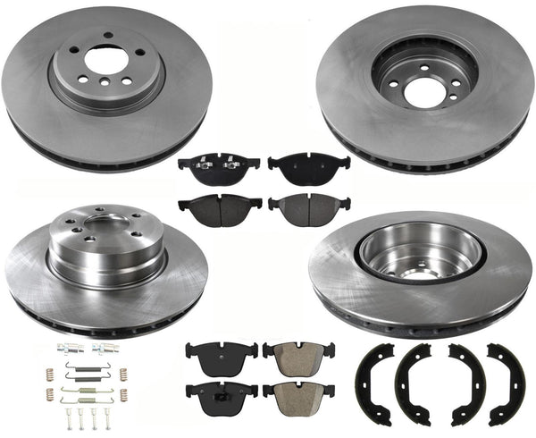 Front & Rear Disc Brake Rotor Pads For 2009-2017 BMW X6 4.4L Engine