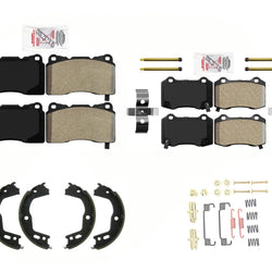 AmeriPRO Semi Met Brake Pad w Brembo 4 Piston for Hyundai Genesis Coupe 2010-16