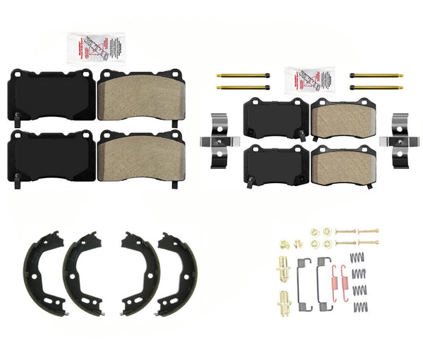 AmeriPRO Semi Met Brake Pad w Brembo 4 Piston for Hyundai Genesis Coupe 2010-16