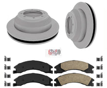 Almohadillas cerámicas traseras y rotores recubiertos para FORD E350 SUPER DUTY DRW 2008-2019 HD