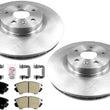 Front Disc Brake Rotors Semi Metallic Brake Pads for 2011-2017 Chevrolet Caprice