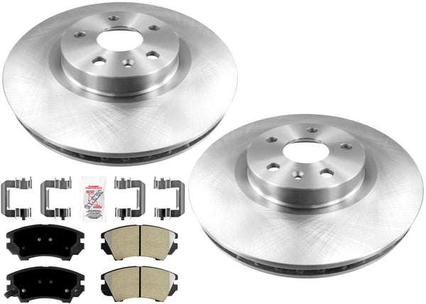 Front Disc Brake Rotors Semi Metallic Brake Pads for 2011-2017 Chevrolet Caprice