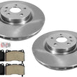 Front Disc Brake Rotors Semi Metallic Brake Pads for 2012-2015 Buick Regal
