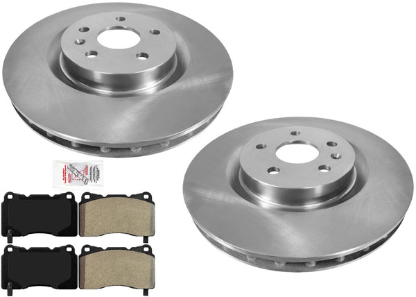 Front Disc Brake Rotors Semi Metallic Brake Pads for 2012-2015 Buick Regal