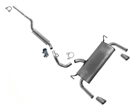 Weld On Resonator Pipes Dual Muffler For Ford Escape 1.5L 1.6L 2.0L 2.5L 13-2019