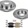 Balanced Rear Disc Brake Rotors & Ceramic Pads For 2012-2017 Buick Verano
