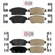 AmeriPRO Front & Rear Ceramic Pads For 2012-2017 Buick Verano