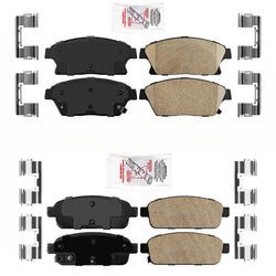 AmeriPRO Front & Rear Ceramic Pads For 2012-2017 Buick Verano