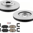 Coated Front Disc Brake Rotors & Ceramic Pads For 2016-2022 Volt Bolt EV
