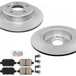 Coated Rear Disc Brake Rotors & Ceramic Pads For 2016-2022 Volt Bolt EV