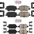 AmeriPRO Front & Rear Ceramic Brakes Pads For 2016-2022 Volt Bolt EV