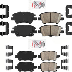 AmeriPRO Front & Rear Ceramic Brakes Pads For 2016-2022 Volt Bolt EV