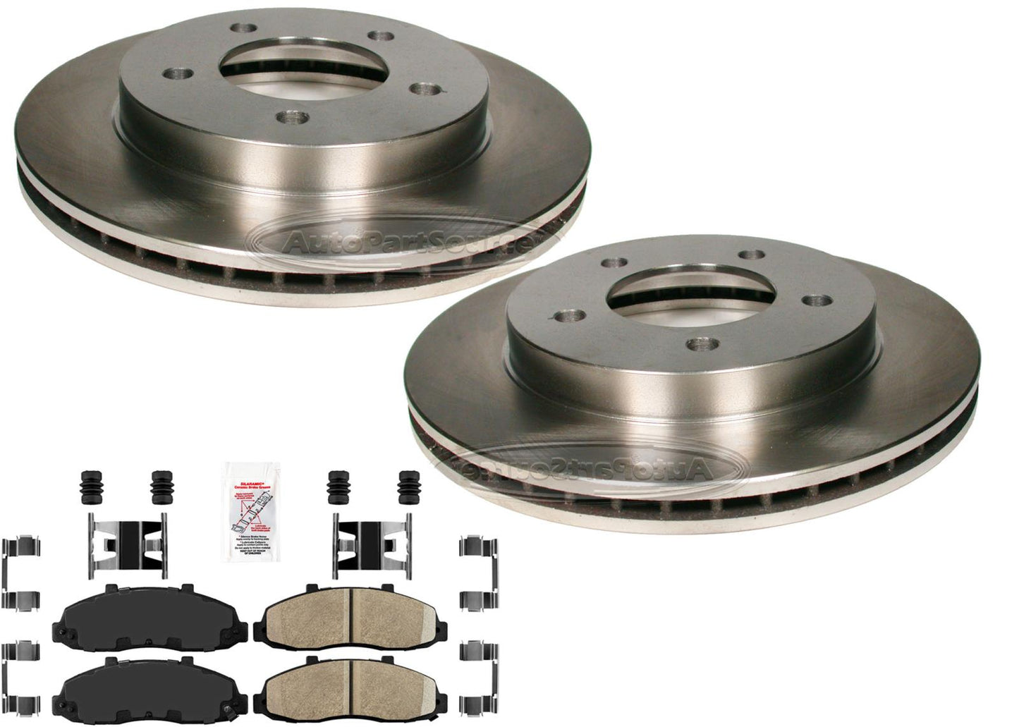 Front Brake 5 Hole Rotors Pads ALL WHEEL DRIVE ONLY 4x4 for Ford F150 97-03