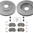 Coated Front Disc Brake Rotors Pads For 06-11 Chevrolet HHR w/ rear drum brakes